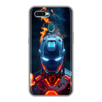 Силиконовый чехол на OPPO AX7 с принтом IronMan Железный человек Силиконовый чехол на OPPO AX7 с принтом IronMan Железный человек