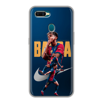 Силиконовый чехол на OPPO AX7 с принтом Барселона Barca Yamal 