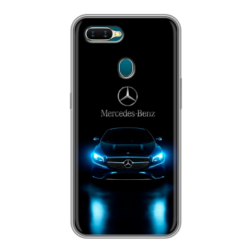 Силиконовый чехол на OPPO AX7 с принтом Mercedes Мерседес