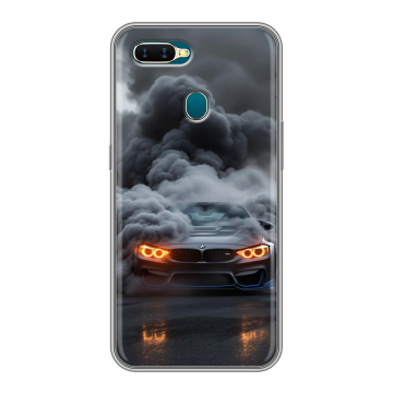 Силиконовый чехол на OPPO AX7 с принтом BMW БМВ