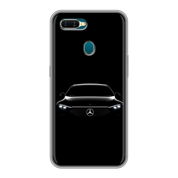 Силиконовый чехол на OPPO AX7 с принтом Mercedes Мерседес