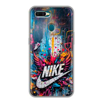Силиконовый чехол на OPPO AX7 с принтом Nike Найк Силиконовый чехол на OPPO AX7 с принтом Nike Найк