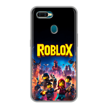 Силиконовый чехол на OPPO AX7 с принтом Roblox Роблокс Силиконовый чехол на OPPO AX7 с принтом Roblox Роблокс