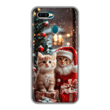 Силиконовый чехол на OPPO AX7 с принтом Новый год Силиконовый чехол на OPPO AX7 с принтом Новый год