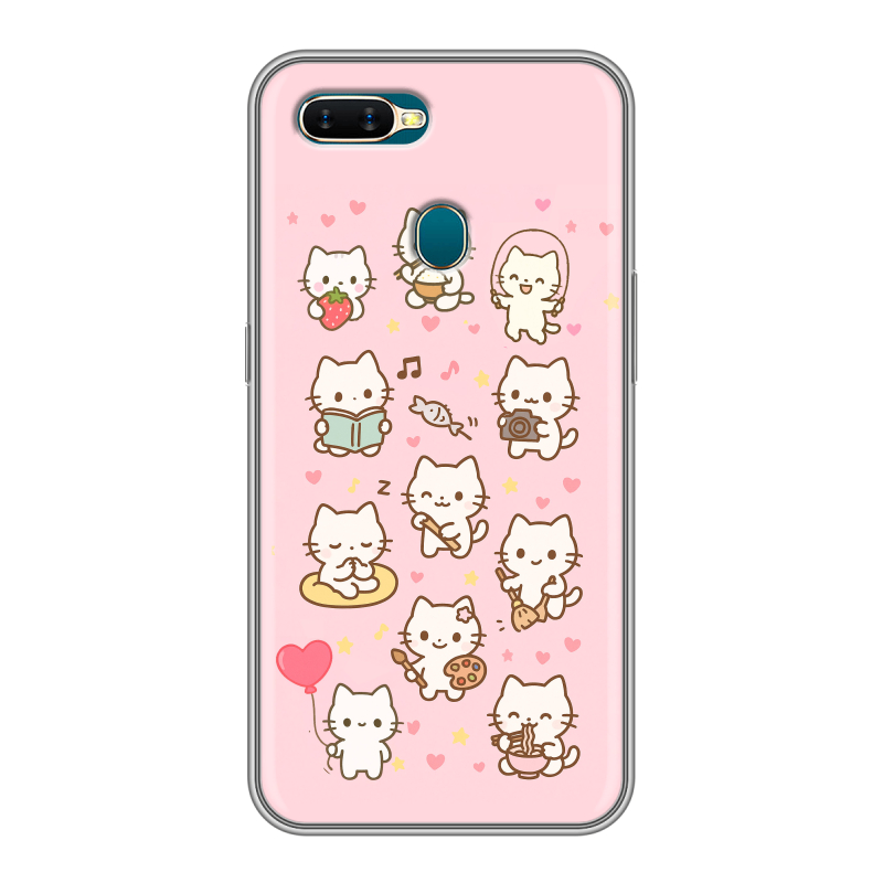 Силиконовый чехол на OPPO AX7 с принтом Hello Kitty Хелоу Кити Силиконовый чехол на OPPO AX7 с принтом Hello Kitty Хелоу Кити