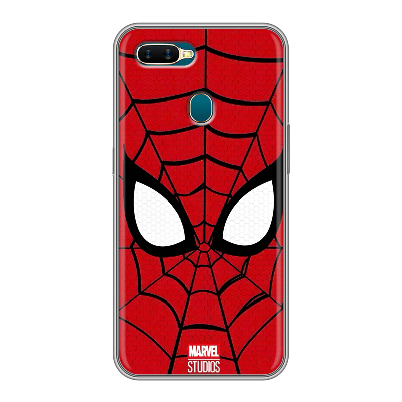 Силиконовый чехол на OPPO AX7 с принтом человек паук spiderman Силиконовый чехол на OPPO AX7 с принтом человек паук spiderman