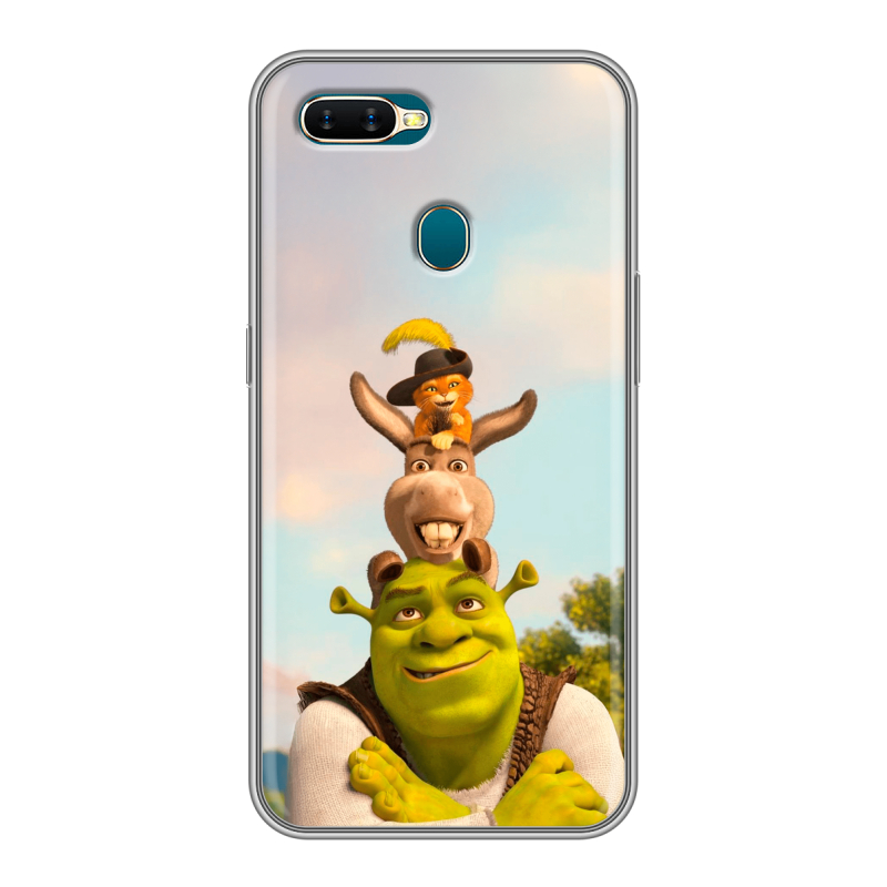Силиконовый чехол на OPPO AX7 с принтом Шрек Shrek Силиконовый чехол на OPPO AX7 с принтом Шрек Shrek