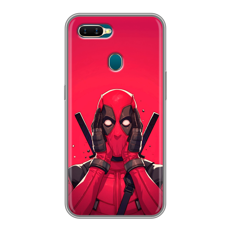 Силиконовый чехол на OPPO AX7 с принтом Дедпул Deadpool Силиконовый чехол на OPPO AX7 с принтом Дедпул Deadpool