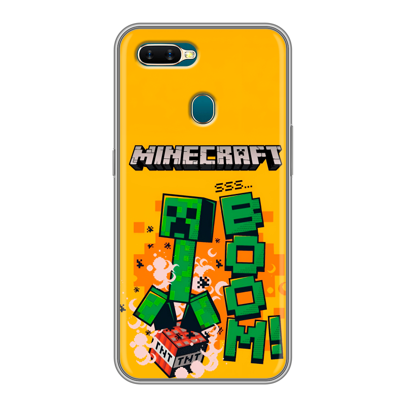 Силиконовый чехол на OPPO AX7 с принтом Майнкрафт Minecraft Силиконовый чехол на OPPO AX7 с принтом Майнкрафт Minecraft