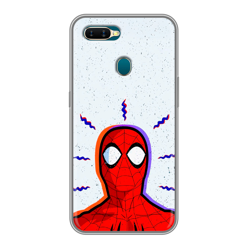 Силиконовый чехол на OPPO AX7 с принтом Spiderman Человек паук Силиконовый чехол на OPPO AX7 с принтом Spiderman Человек паук