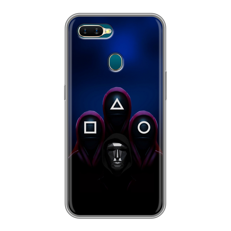 Силиконовый чехол на OPPO AX7 с принтом Игра Кальмара Силиконовый чехол на OPPO AX7 с принтом Игра Кальмара