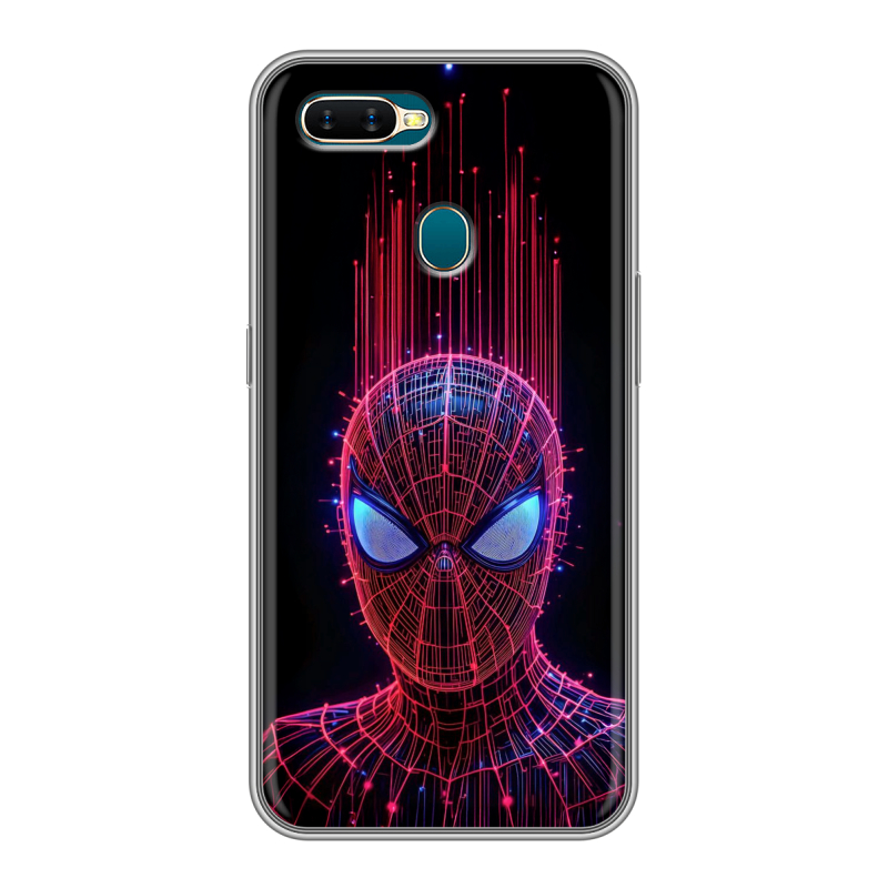 Силиконовый чехол на OPPO AX7 с принтом Spiderman Человек паук Силиконовый чехол на OPPO AX7 с принтом Spiderman Человек паук