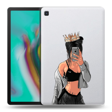 Силиконовый чехол на планшета Samsung Galaxy Tab S5e с принтом Женские принты