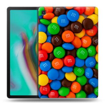 Силиконовый чехол на планшета Samsung Galaxy Tab S5e с принтом Конфеты