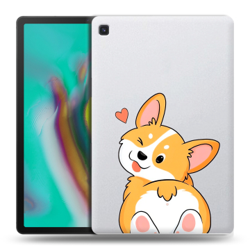 Силиконовый чехол на Samsung Galaxy Tab S5e с принтом Корги