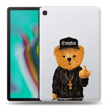 Силиконовый чехол на Samsung Galaxy Tab S5e с принтом Плюшевый медведь
