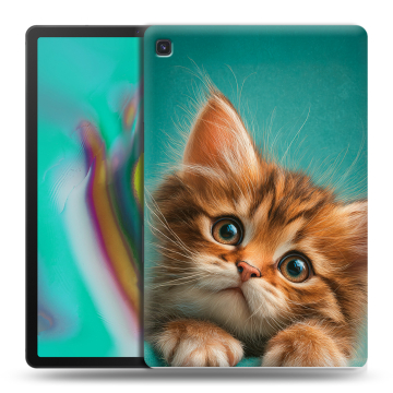 Силиконовый чехол на Samsung Galaxy Tab S5e с принтом котенок Силиконовый чехол на Samsung Galaxy Tab S5e с принтом котенок