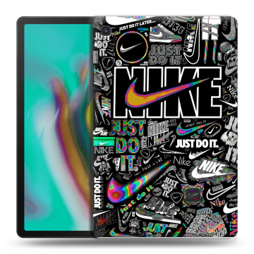 Силиконовый чехол на Samsung Galaxy Tab S5e с принтом Найк