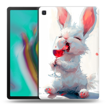 Силиконовый чехол на Samsung Galaxy Tab S5e с принтом кролик зайчик