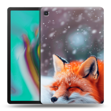 Силиконовый чехол на Samsung Galaxy Tab S5e с принтом лиса