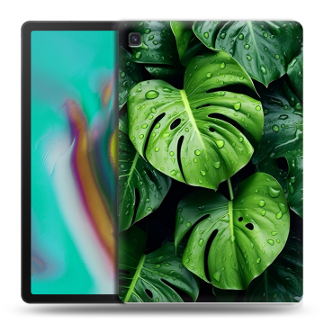 Силиконовый чехол на Samsung Galaxy Tab S5e с принтом Листья