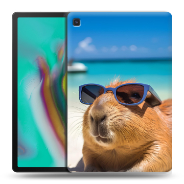 Силиконовый чехол на Samsung Galaxy Tab S5e с принтом Капибара Силиконовый чехол на Samsung Galaxy Tab S5e с принтом Капибара
