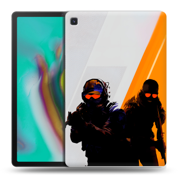 Силиконовый чехол на Samsung Galaxy Tab S5e с принтом Контер страйк Counter strike