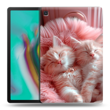 Силиконовый чехол на Samsung Galaxy Tab S5e с принтом котята котики