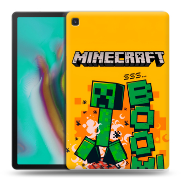 Силиконовый чехол на Samsung Galaxy Tab S5e с принтом Майнкрафт Minecraft