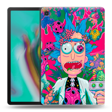Силиконовый чехол на Samsung Galaxy Tab S5e с принтом Рик и Морти Rick Morty