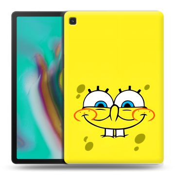 Силиконовый чехол на Samsung Galaxy Tab S5e с принтом спанчбоб спанч боб