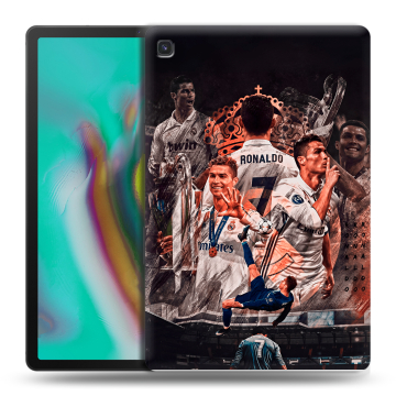 Силиконовый чехол на Samsung Galaxy Tab S5e с принтом Реал Роналдо Real Ronaldo
