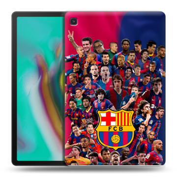 Силиконовый чехол на Samsung Galaxy Tab S5e с принтом Барселона Barcelona