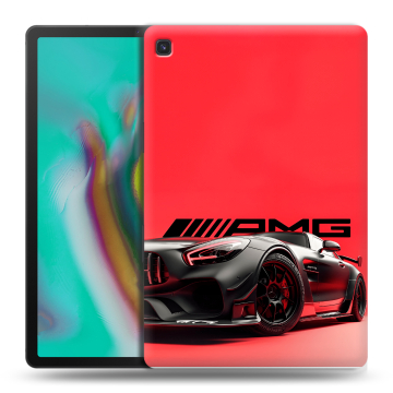 Силиконовый чехол на Samsung Galaxy Tab S5e с принтом Мерседес Mercedes AMG