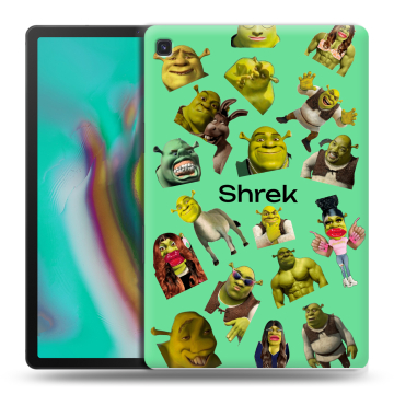 Силиконовый чехол на Samsung Galaxy Tab S5e с принтом Шрек Shrek