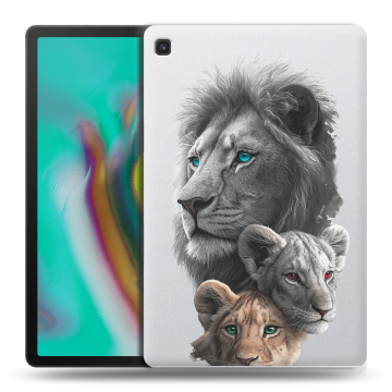 Силиконовый чехол на Samsung Galaxy Tab S5e с принтом Львы