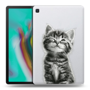 Силиконовый чехол на Samsung Galaxy Tab S5e с принтом Котенок