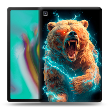 Силиконовый чехол на Samsung Galaxy Tab S5e с принтом Медведь