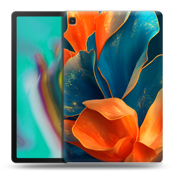 Силиконовый чехол на Samsung Galaxy Tab S5e с принтом Цветы