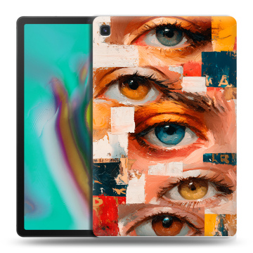 Силиконовый чехол на Samsung Galaxy Tab S5e с принтом Модный принт