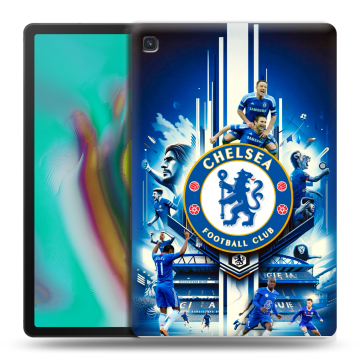 Силиконовый чехол на Samsung Galaxy Tab S5e с принтом Chelsea Челси