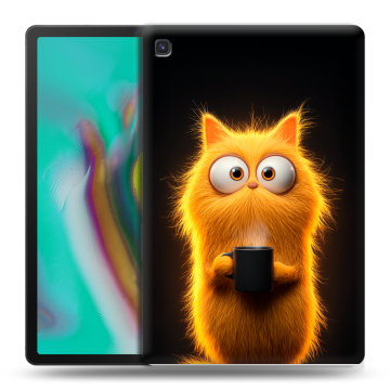 Силиконовый чехол на Samsung Galaxy Tab S5e с принтом Смешной кот