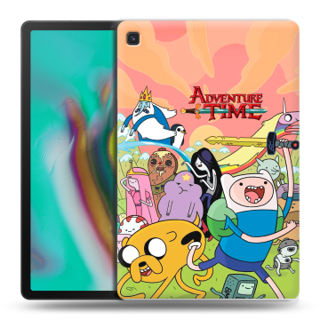 Силиконовый чехол на Samsung Galaxy Tab S5e с принтом Adventure time Время приключений