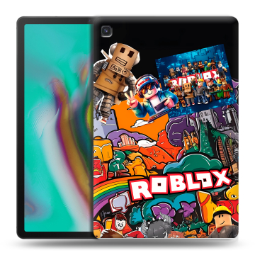 Силиконовый чехол на Samsung Galaxy Tab S5e с принтом Roblox Роблокс Силиконовый чехол на Samsung Galaxy Tab S5e с принтом Roblox Роблокс