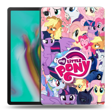 Силиконовый чехол на Samsung Galaxy Tab S5e с принтом My little pony Дружба чудо