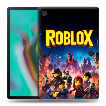 Силиконовый чехол на Samsung Galaxy Tab S5e с принтом Roblox Роблокс