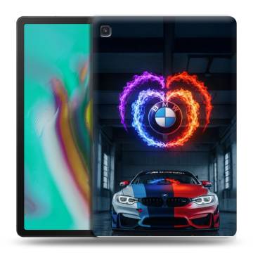 Силиконовый чехол на Samsung Galaxy Tab S5e с принтом BMW БМВ