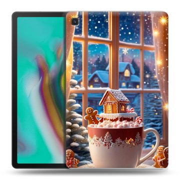 Силиконовый чехол на Samsung Galaxy Tab S5e с принтом Новый год