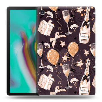 Силиконовый чехол на Samsung Galaxy Tab S5e с принтом Новый год
