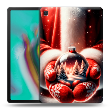 Силиконовый чехол на Samsung Galaxy Tab S5e с принтом Новый год